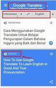 Google Bahasa Inggris Translate